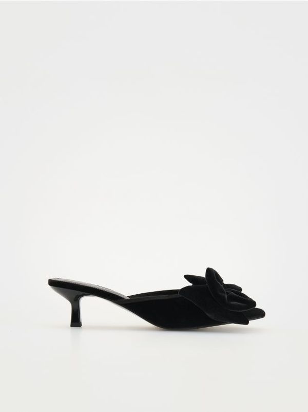 Reserved Reserved - LADIES` MULES - crno