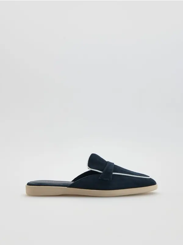 Reserved Reserved - LADIES` MULES - mornarsko plava
