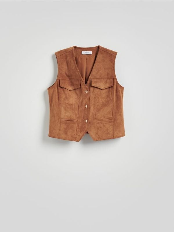 Reserved Reserved - LADIES` OUT VEST - boja jantara