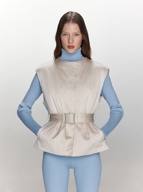 Reserved Reserved - LADIES` OUT VEST - krem