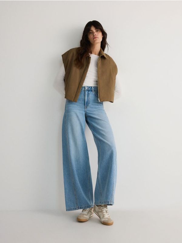 Reserved Reserved - LADIES` OUT VEST - svjetlomaslinasto