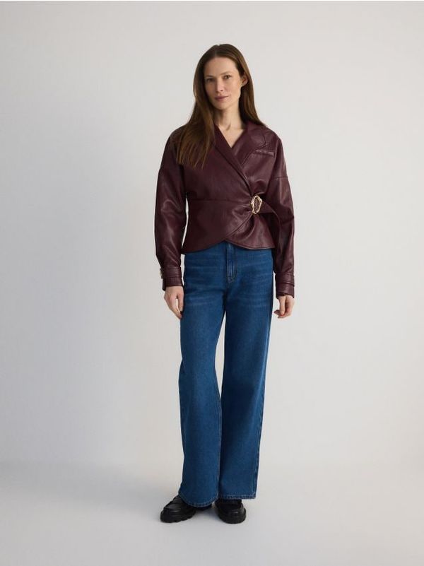 Reserved Reserved - LADIES` OUTER JACKET - burgundy