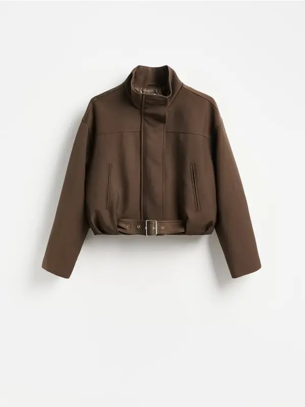 Reserved Reserved - LADIES` OUTER JACKET - prljavosmeđe