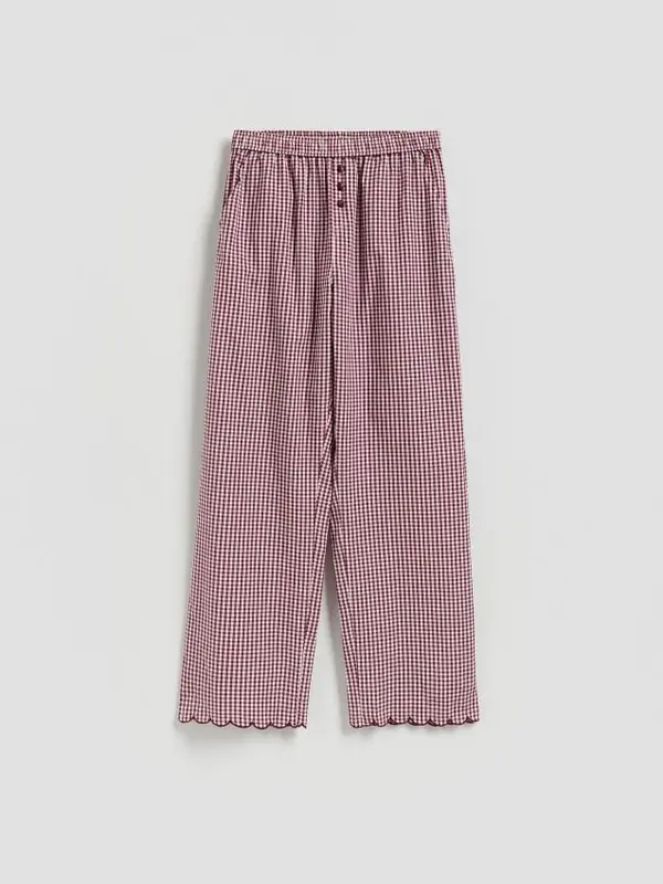 Reserved Reserved - LADIES` PANTS - purpurna boja