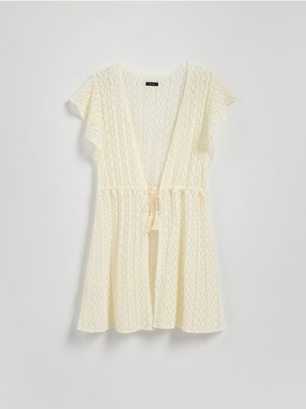 Reserved Reserved - LADIES` PONCHO - boja pšenice