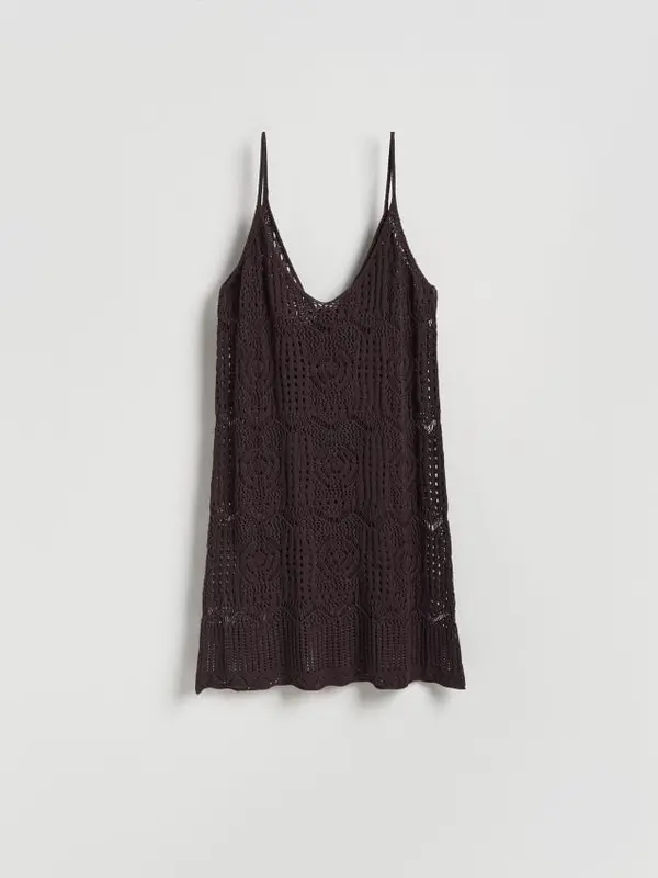 Reserved Reserved - LADIES` PONCHO - tamnosmeđe