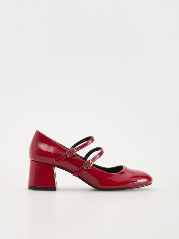 Reserved Reserved - LADIES` PUMPS - karmin-crveno