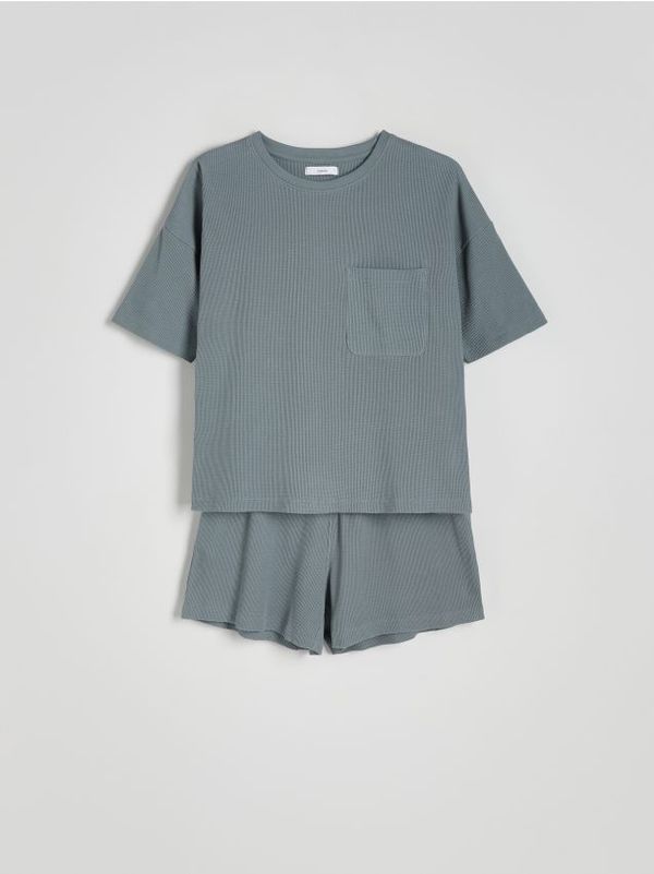 Reserved Reserved - LADIES` PYJAMA - bljedozeleno