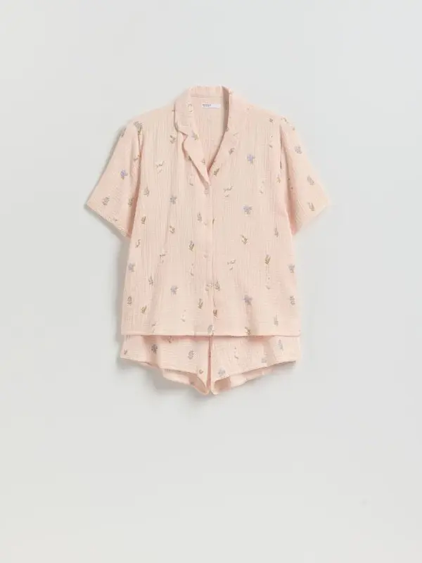 Reserved Reserved - LADIES` PYJAMA - boja breskve