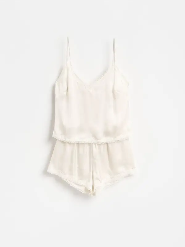 Reserved Reserved - LADIES` PYJAMA - krem