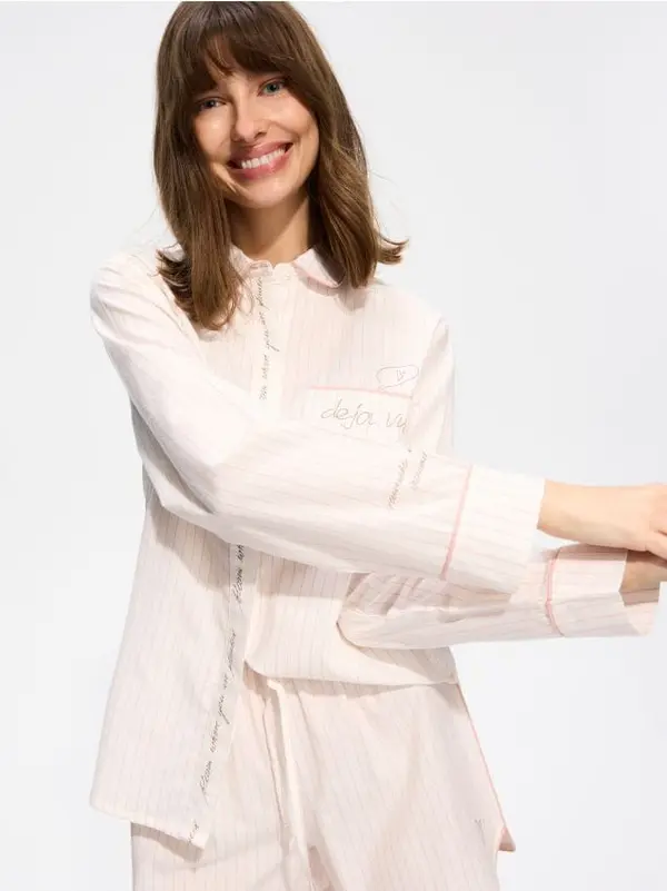 Reserved Reserved - LADIES` PYJAMA - krem
