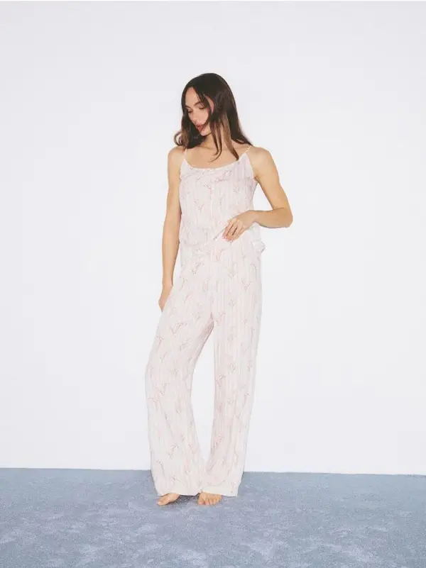 Reserved Reserved - LADIES` PYJAMA - krem
