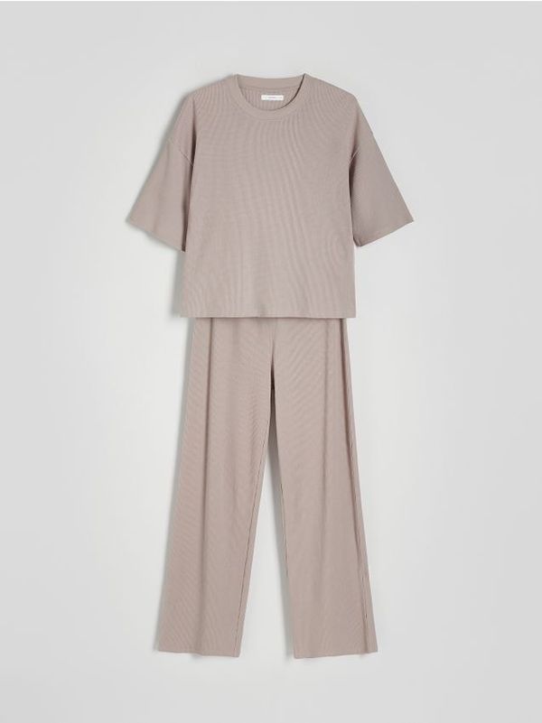 Reserved Reserved - LADIES` PYJAMA - light grey