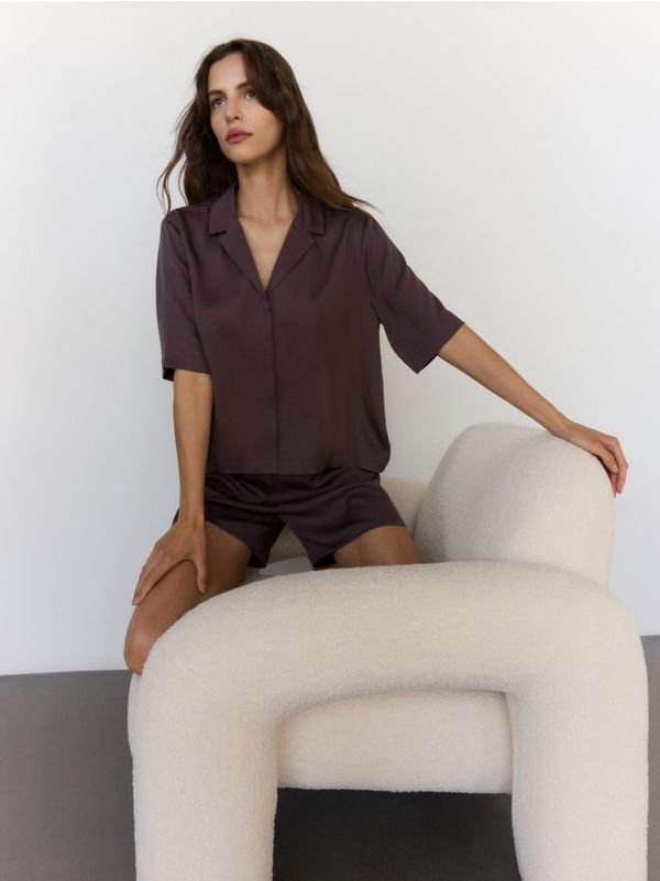 Reserved Reserved - LADIES` PYJAMA - smeđi