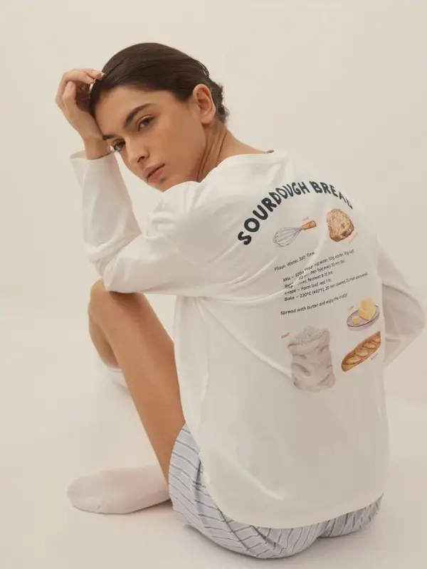 Reserved Reserved - LADIES` PYJAMA - svjetloplavo