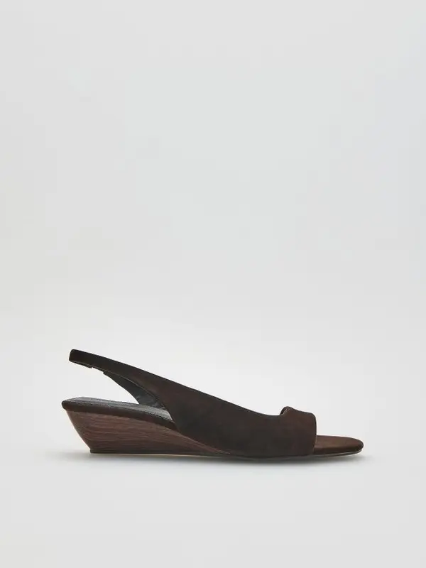 Reserved Reserved - LADIES` SANDALS - tamnosmeđe
