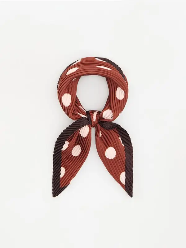 Reserved Reserved - LADIES` SCARF - boja kestena
