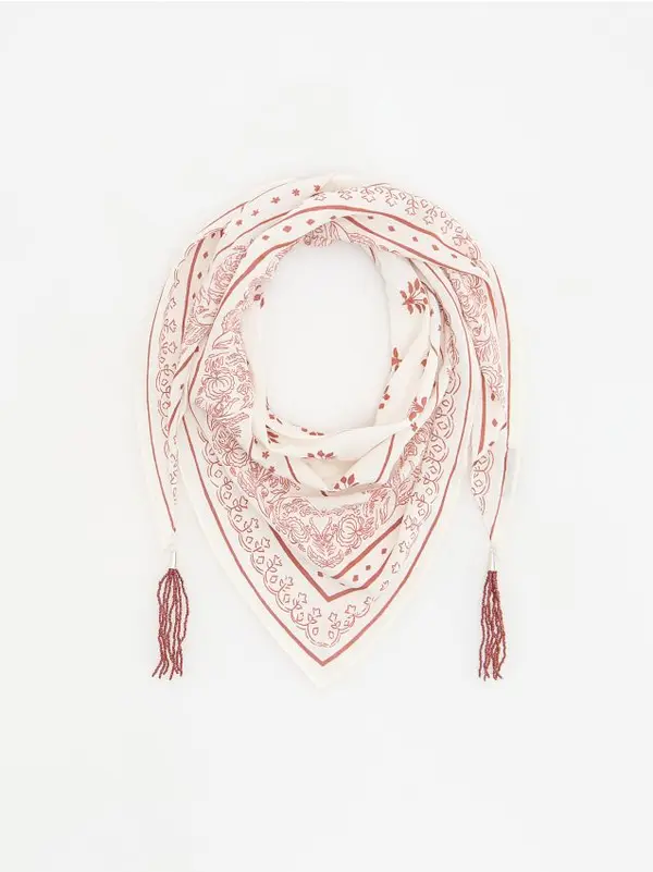 Reserved Reserved - LADIES` SCARF - boja kože