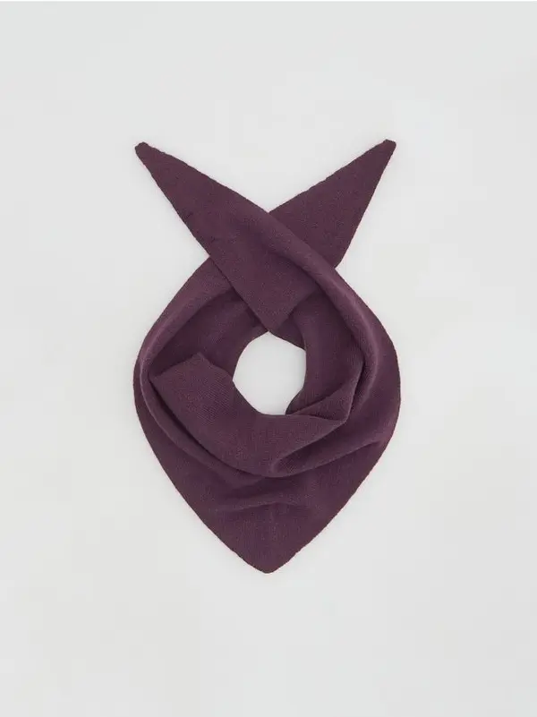 Reserved Reserved - LADIES` SCARF - čeličnoljubičasto