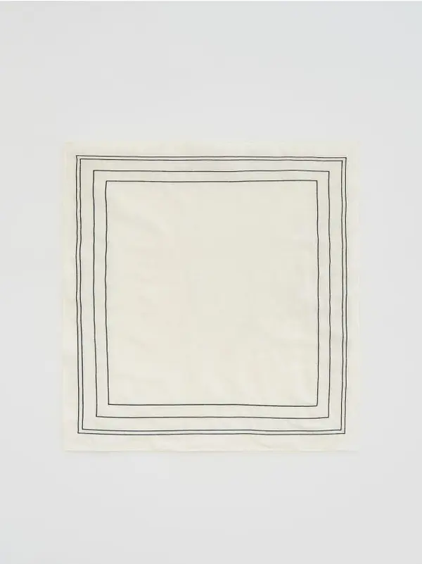 Reserved Reserved - LADIES` SCARF - krem
