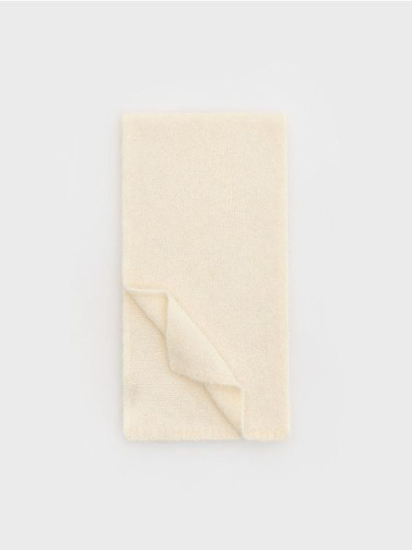 Reserved Reserved - LADIES` SCARF - krem