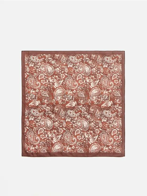 Reserved Reserved - LADIES` SCARF - smeđi