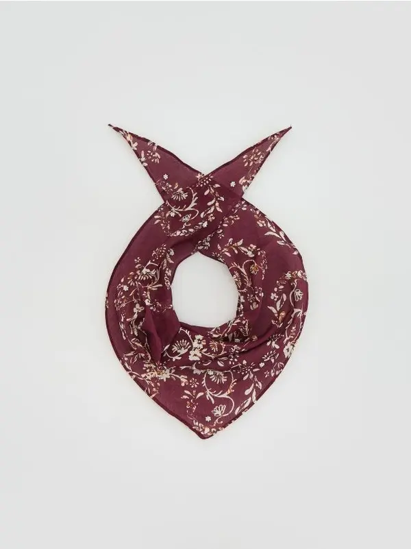 Reserved Reserved - LADIES` SCARF - tamnoljubičasto