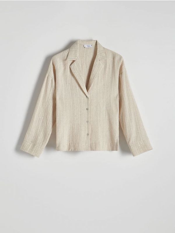 Reserved Reserved - LADIES` SHIRT - bež