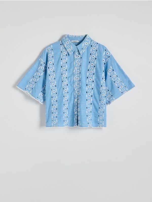 Reserved Reserved - LADIES` SHIRT - bljedoplavo