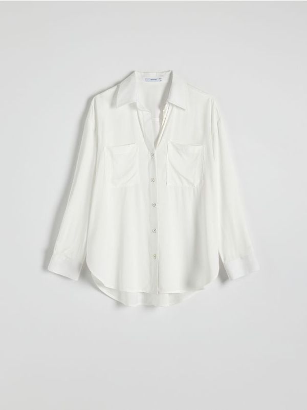 Reserved Reserved - LADIES` SHIRT - krem