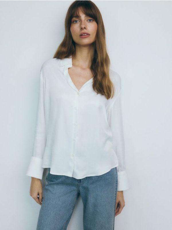 Reserved Reserved - LADIES` SHIRT - krem