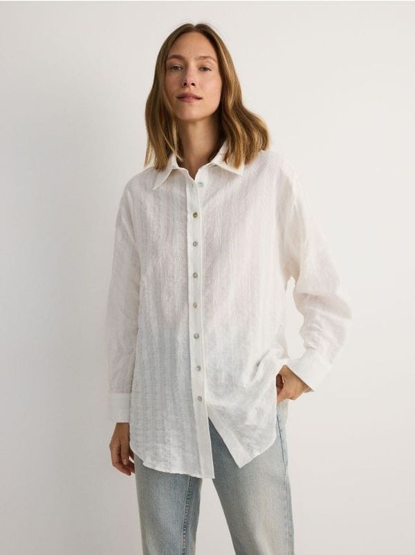 Reserved Reserved - LADIES` SHIRT - krem