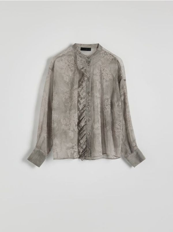 Reserved Reserved - LADIES` SHIRT - light grey