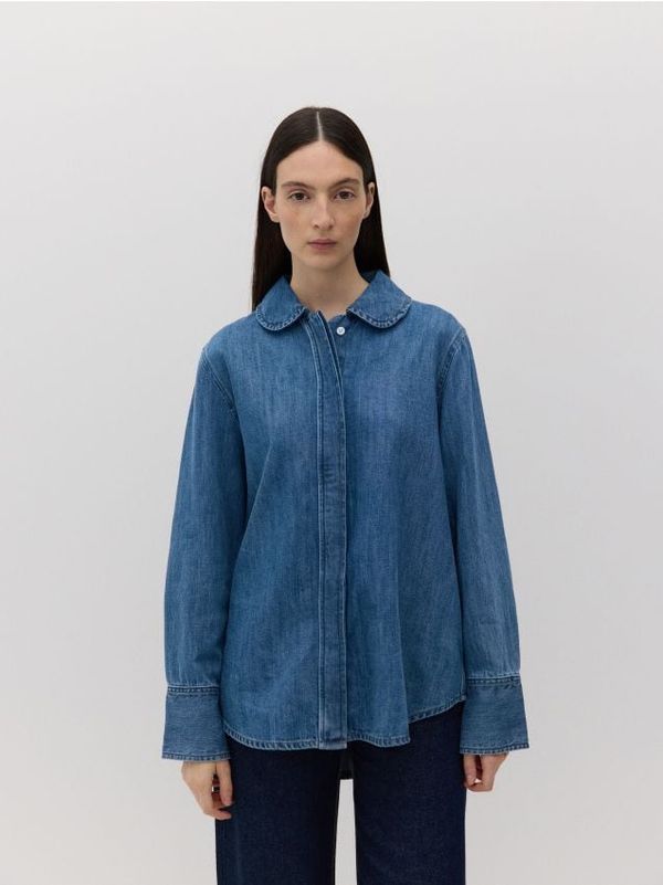 Reserved Reserved - LADIES` SHIRT - plavo