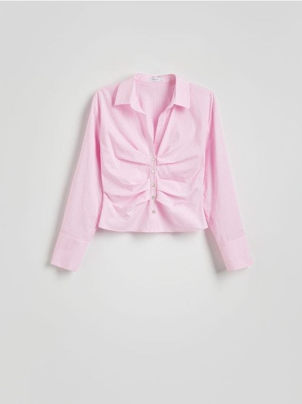 Reserved Reserved - LADIES` SHIRT - ružičasta