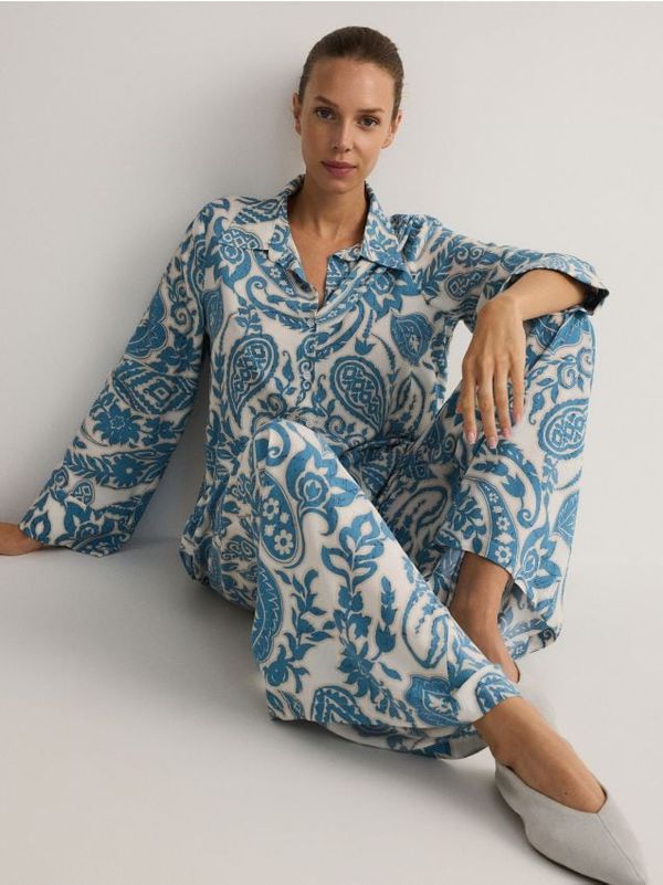 Reserved Reserved - LADIES` SHIRT - svjetloplavo