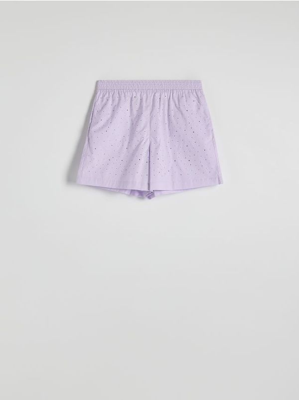 Reserved Reserved - LADIES` SHORTS - boja lavande