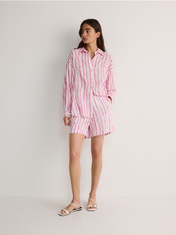 Reserved Reserved - LADIES` SHORTS - jarkoružičasto