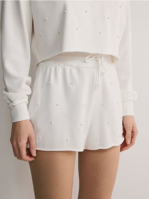 Reserved Reserved - LADIES` SHORTS - krem