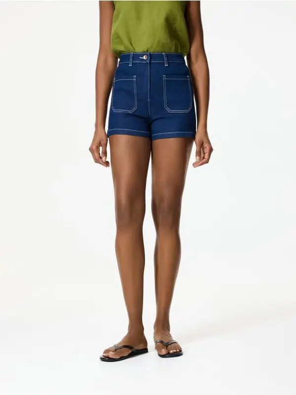 Reserved Reserved - LADIES` SHORTS - mornarsko plava