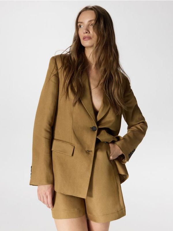 Reserved Reserved - LADIES` SHORTS - zlatnosmeđe