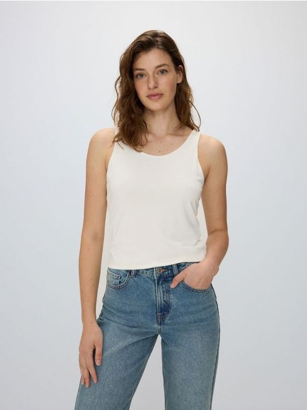 Reserved Reserved - LADIES` SINGLET - krem