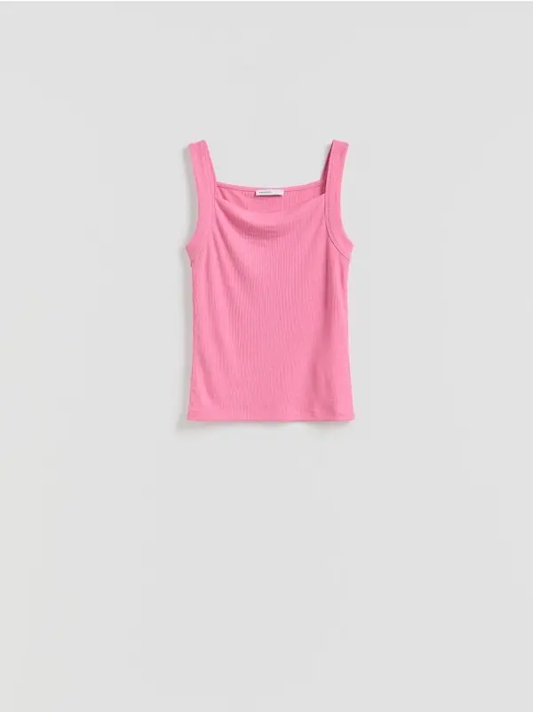 Reserved Reserved - LADIES` SINGLET - pastelnoružičasto