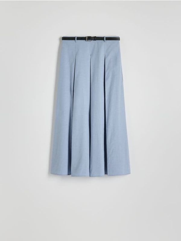 Reserved Reserved - LADIES` SKIRT & BELT - bljedoplavo