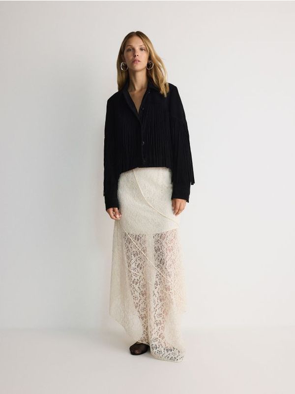 Reserved Reserved - LADIES` SKIRT - krem