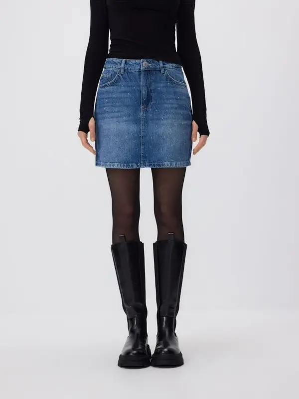 Reserved Reserved - LADIES` SKIRT - plavo