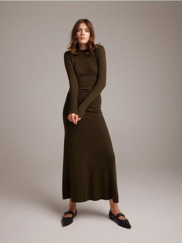 Reserved Reserved - LADIES` SKIRT - svjetlomaslinasto