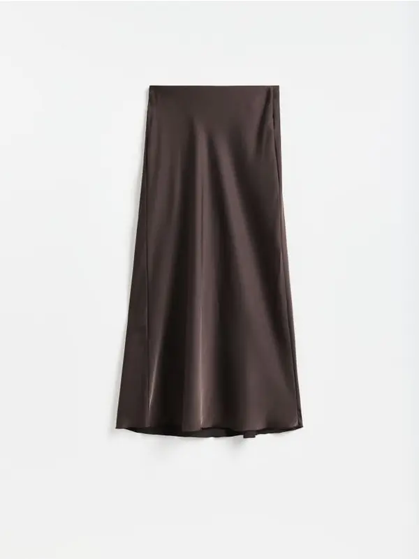 Reserved Reserved - LADIES` SKIRT - tamnosmeđe