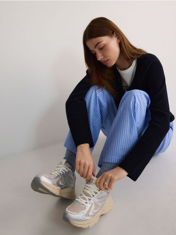 Reserved Reserved - LADIES` SNEAKERS - srebrna