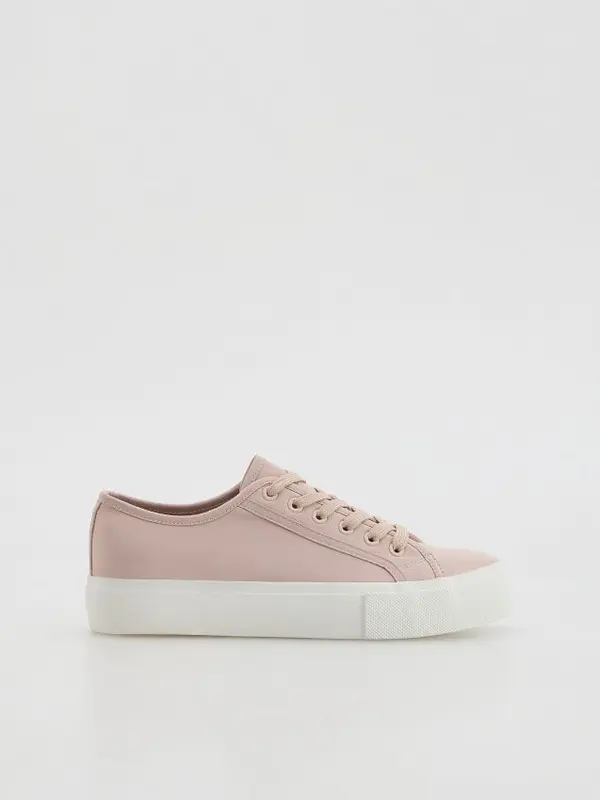 Reserved Reserved - LADIES` SNEAKERS - tamnosmeđe